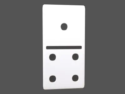 Dominoes V2 Pack 01 Low-poly 3D model