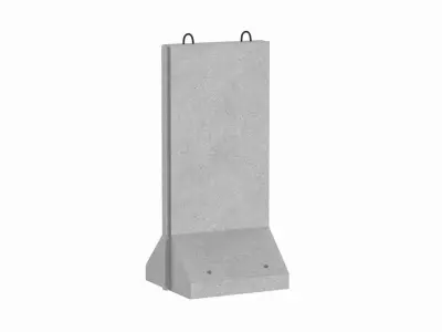 Concrete Wall Panel 3D model
