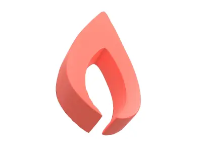 Fire Symbol v2 001 Low-poly 3D model