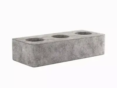 Concrete Brick B 02 Low-poly 3D model