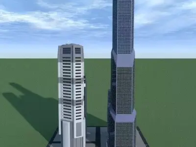 SpiderWare City Block 3D model 2
