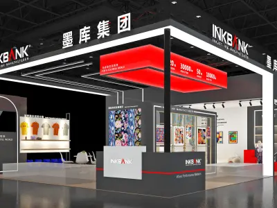 Booth Exhibition Stand Stall 10x9m Height 440cm 3 Open 3D model 3D model