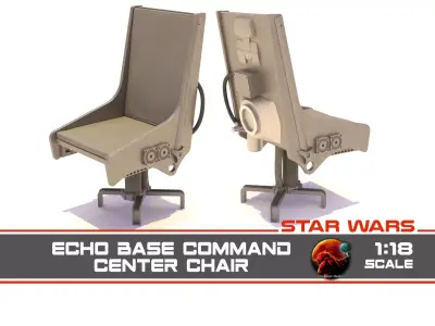 Echo Base Command Center Chair 1-18 Scale Kenner Hasbro 3D print model