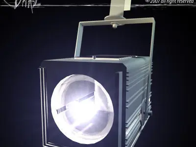 Stage light PC 3D model