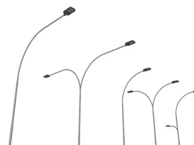 Lamp Post - Light Pole - Light Post - Street Light - Group 06 3D model