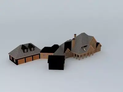 Stately House Free 3D model