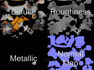 Explorer Koala Character Rigged and Animated Low-poly 3D model