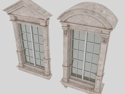 Classical Windows 2 Low-poly 3D model