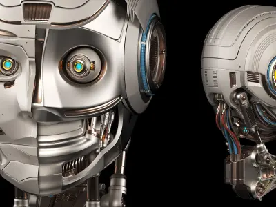 Robot Head 3 3D model
