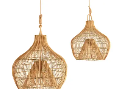 bamboo lamp 23 3D model