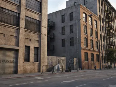 Industrial City Pack Low-poly 3D model