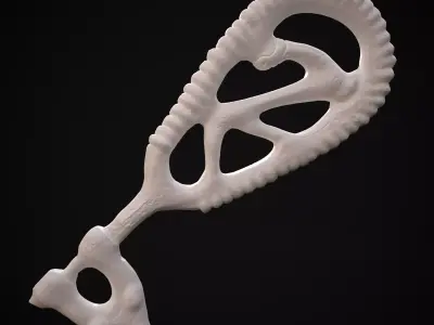 Brass Viking Key 3D Print 3D print model