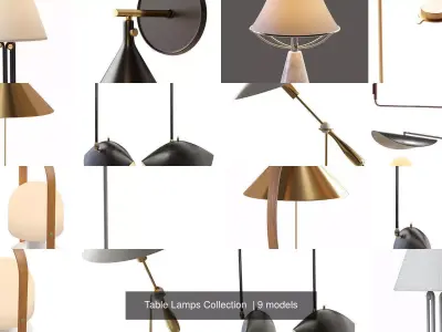 Table Lamps Collection  3D Model Pack
