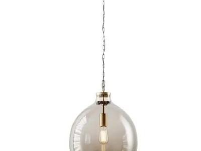 1-Light Globe Pendant By Casamotion 3D model
