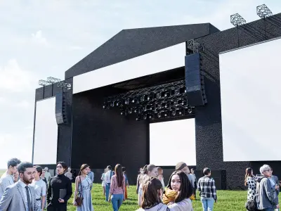 Modern Concert Stage 3D model