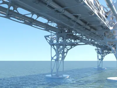 Future Bridge 01 3D model