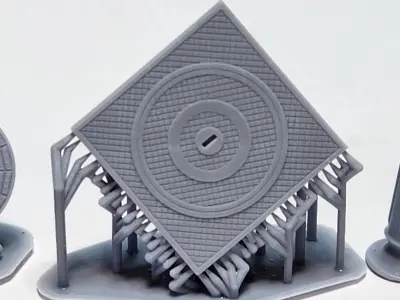 Printable European Street Details 3D Print 3D print model