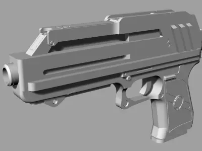 DC-17 hand blaster pistol of Star Wars 3d print model 3D print model