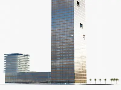 Rafal living tower - Saudi arabia 3D model