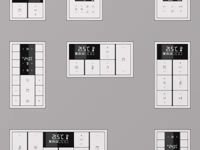 Jung LS  ZERO  KNX Smart Home Kit 34 items 3D model