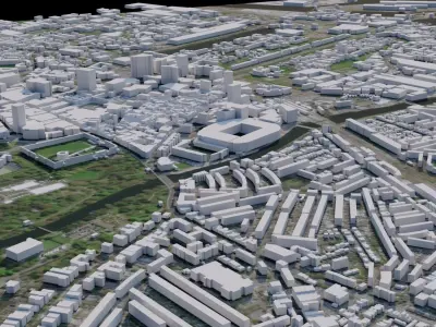 Cardiff - Wales 3D model