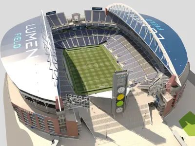 Lumen field 3D model