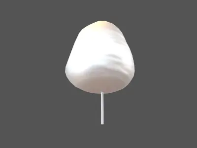 Cotton Candy V1 011 Low-poly 3D model