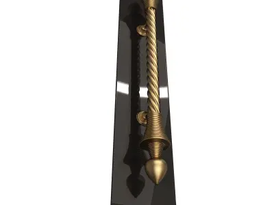 Door Knob 02 Low-poly 3D model