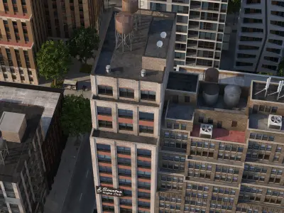 Modeco City Low-poly 3D model