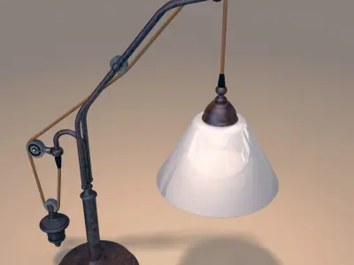 RESTORATION HARDWARE Counter weight task table lamp 3D model