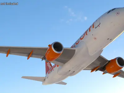  EasyJet Airbus A319 Commercial Jet Rigged 