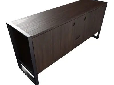 Biltmore TV Stand Low-poly 3D model