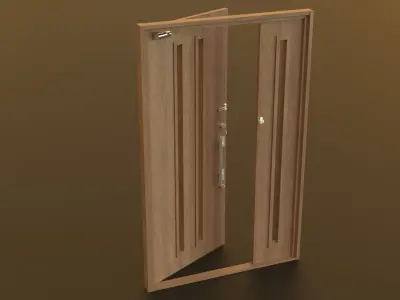 Door Entrance Low-poly 3D model purchase