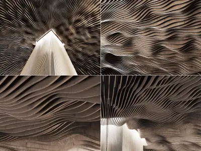 Parametric radial hall n1 3D model