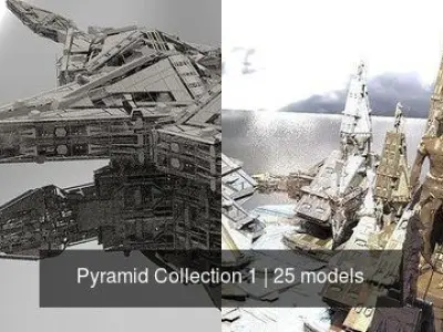 Pyramid Collection 1 3D Model Pack