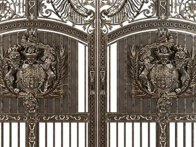 Wrought Iron Gate  3D model