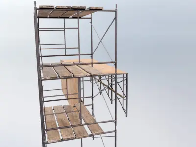 Scaffold - Scaffolding Tower Low-poly 3D model