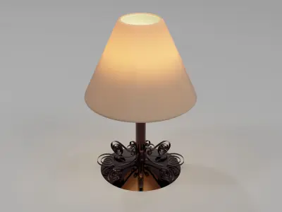 Furniture - Bed Lamp 3D model