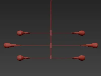 TEARDROP chandelier 3D model