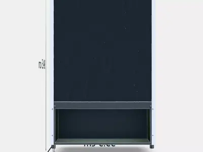 HOMEFORT HHSEF113W Single door fridge freezer E Ener 3D model