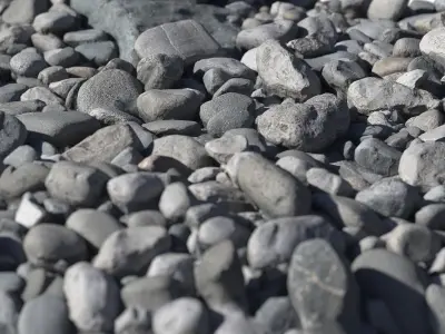 A bunch of rocks Low-poly 3D model