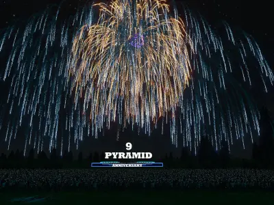 3d-fireworks-for-new-year-or christmas - 8 design 3d model  Texture