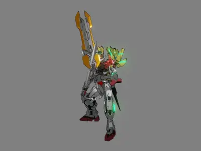 Attacker Gundam 8 A 3D model