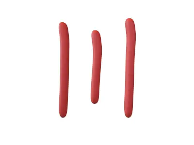 Suzhou Numerals Three V1 002 Low-poly 3D model