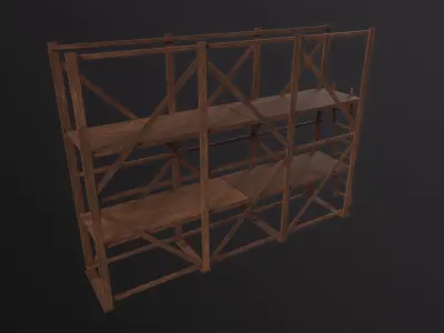 Scaffolding 3D Model Low-poly 3D model