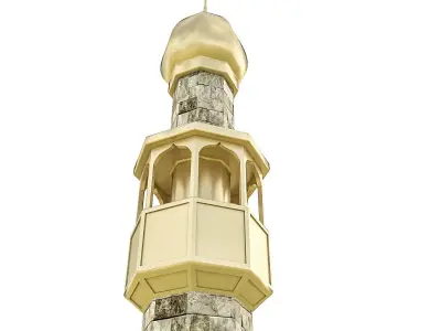Arab Mosque Low-poly 3D model