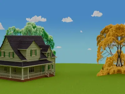 home scene 3D model