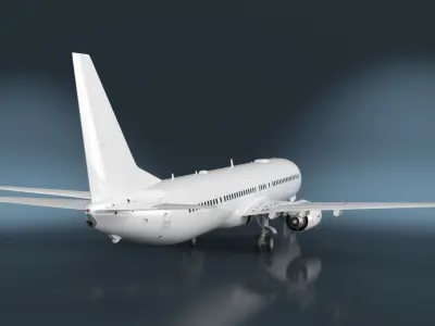  Boeing 737-900 with Cabin and Doors Rigged for Maya 