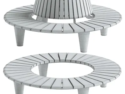 ROUND BENCH 3D model
