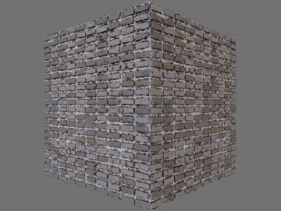 Stylized Rough Brick Material Texture